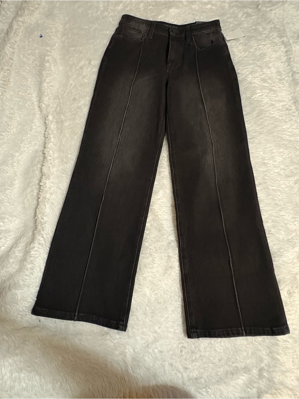 KUT from the Kloth Charlotte Black Seamed High Waist Flare Leg Size 0 - Picture 4 of 15